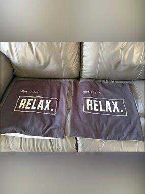 B.RELAX. Graphic Pillow Covers — Deep Plum